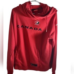 Red Nike Official Team Canada Hoodie